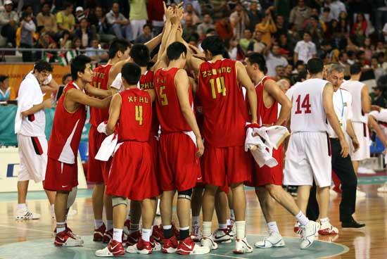 中国篮球vs约旦中国获胜